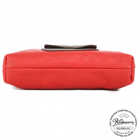 Кожаный рюкзак "Vogue" (красный) 